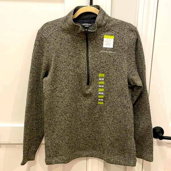 Eddie Bauer Other - Eddie Bauer Charcoal Heather 1/2 Zip Fleece Size Small NWT